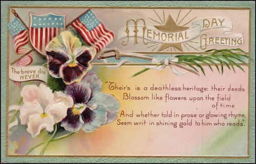 Memorial day greetings the - day,