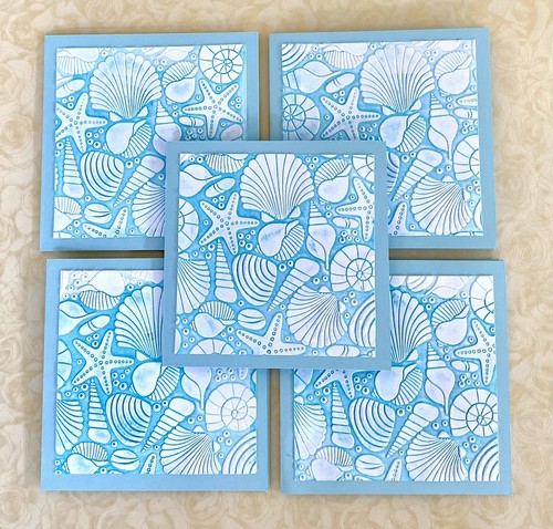 Embossed note cards - embossed, cards.